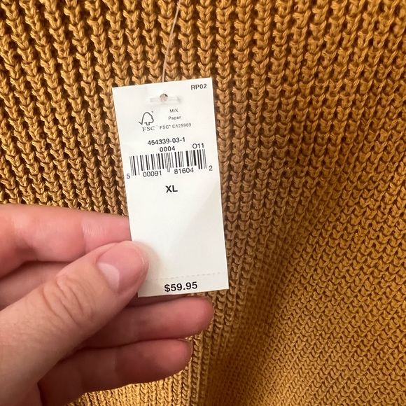 NWT Waffle Knit Sweater - XL - Picture 3 of 3